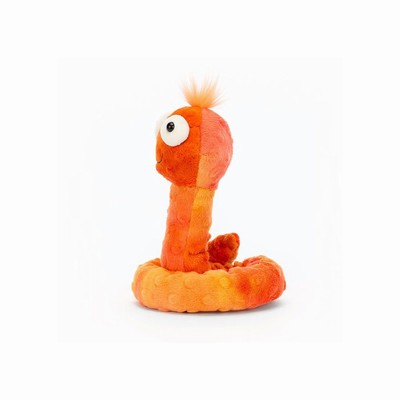 Jellycat Winston Worm USA | 87160TONK